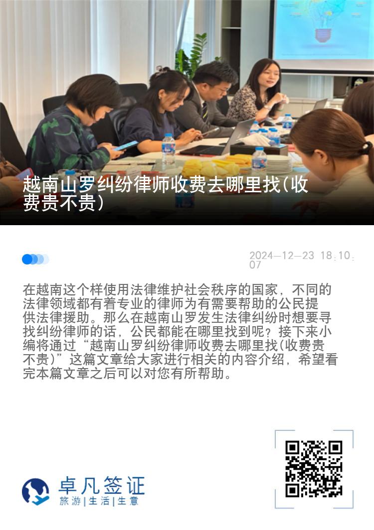 越南山罗纠纷律师收费去哪里找(收费贵不贵)